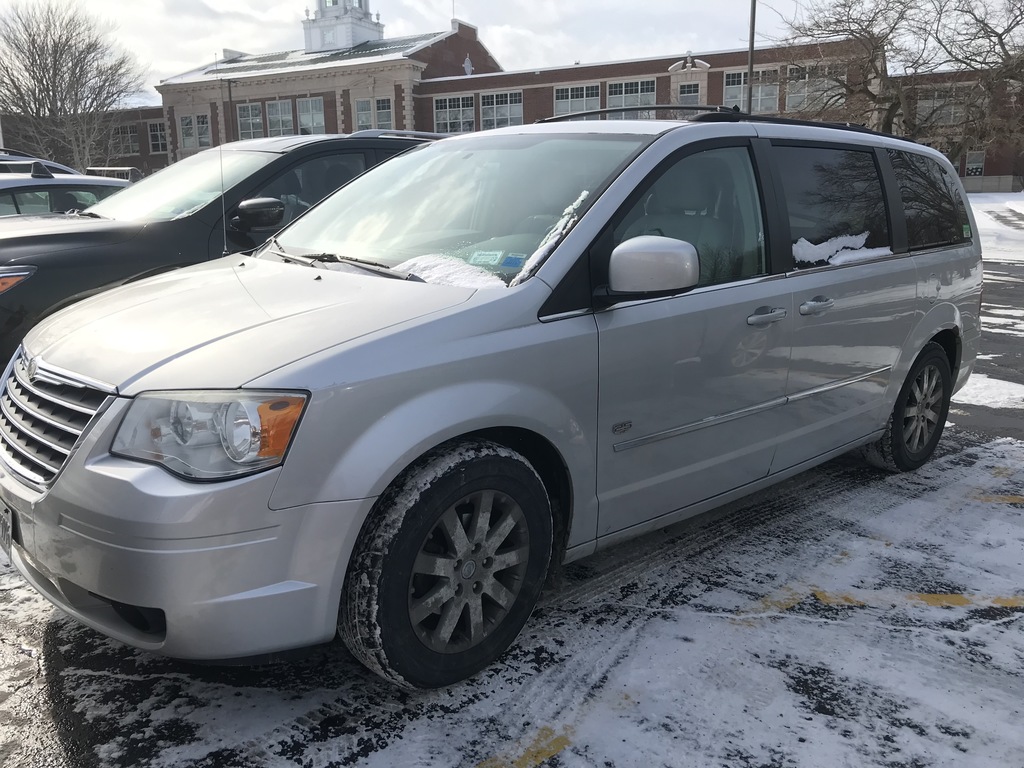 van in BCS school parking lot