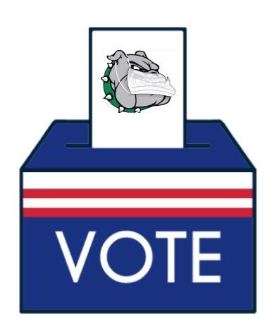 Voting Box with a Bulldog